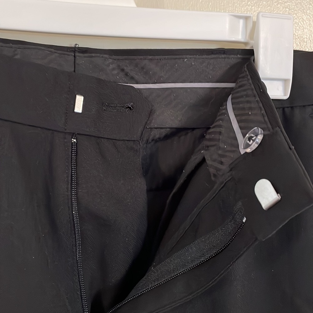 Van Heusen slim fit black mens dress pants 30x32 - Picture 3 of 4